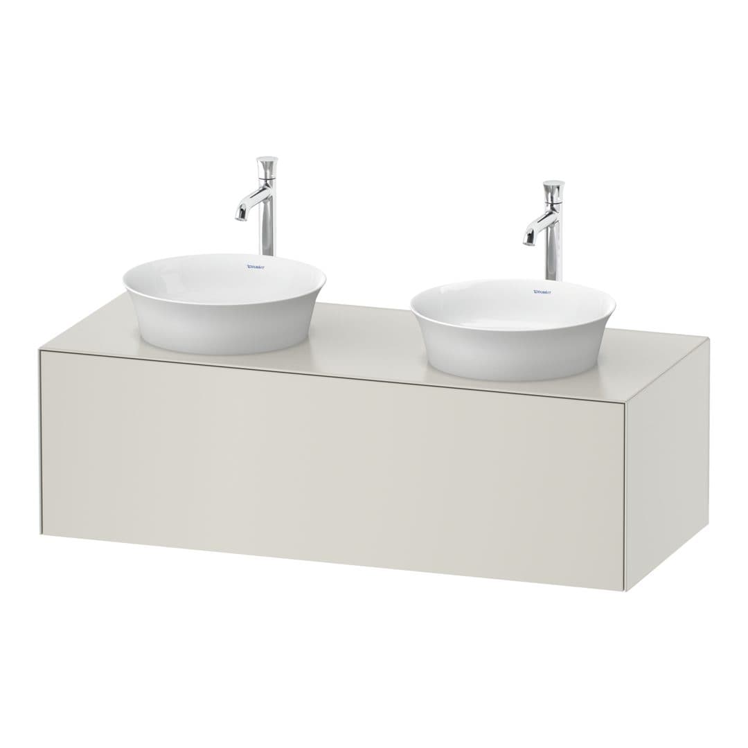 Duravit White Tulip – Έπιπλο Νιπτήρα – 1300 mm, για κονσόλα, 1 συρτάρι – Nordic white Satin Matt, Lacquer (WT4978B3939)