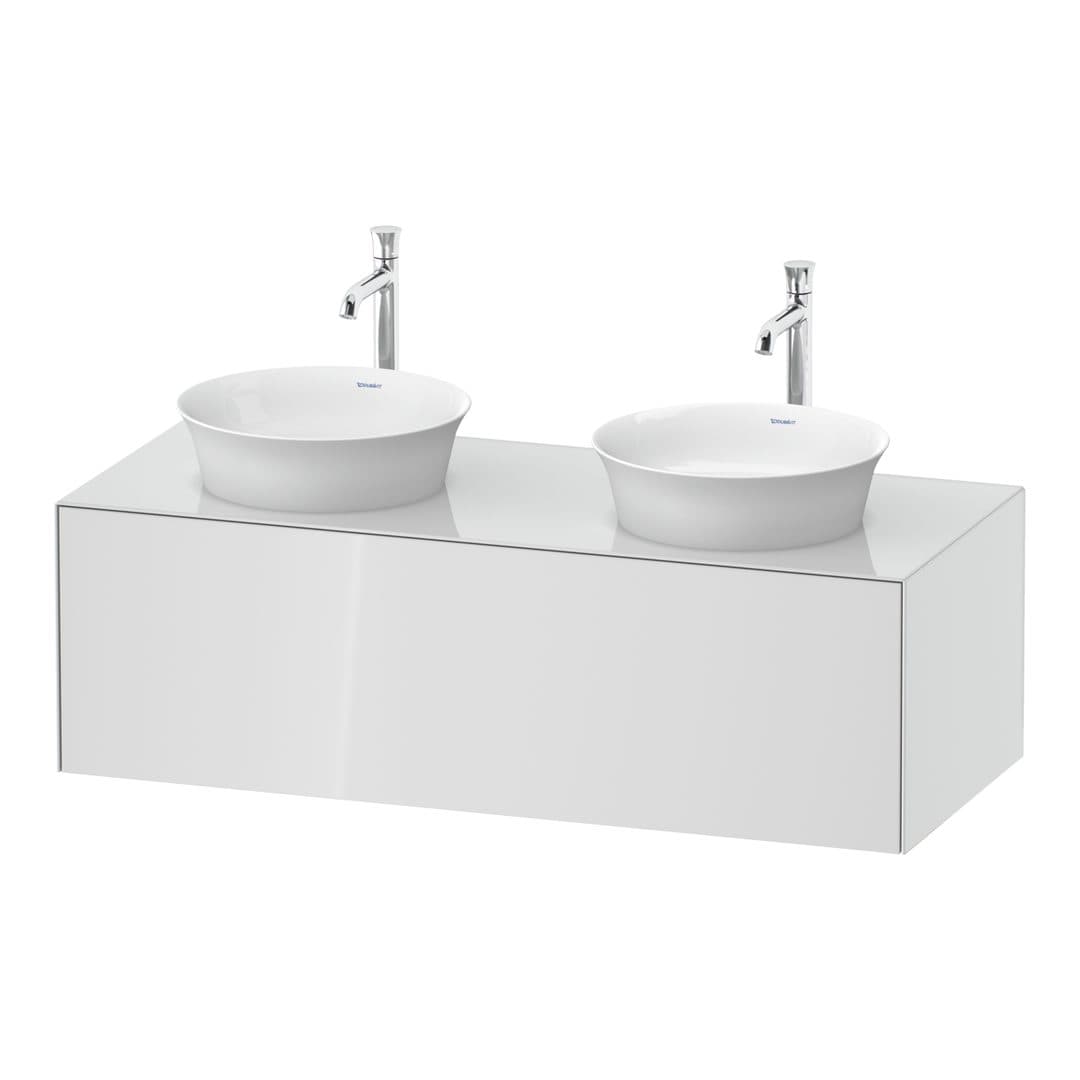 Duravit White Tulip – Έπιπλο Νιπτήρα – 1300 mm, για κονσόλα, 1 συρτάρι – White High Gloss, Lacquer (WT4978B8585)