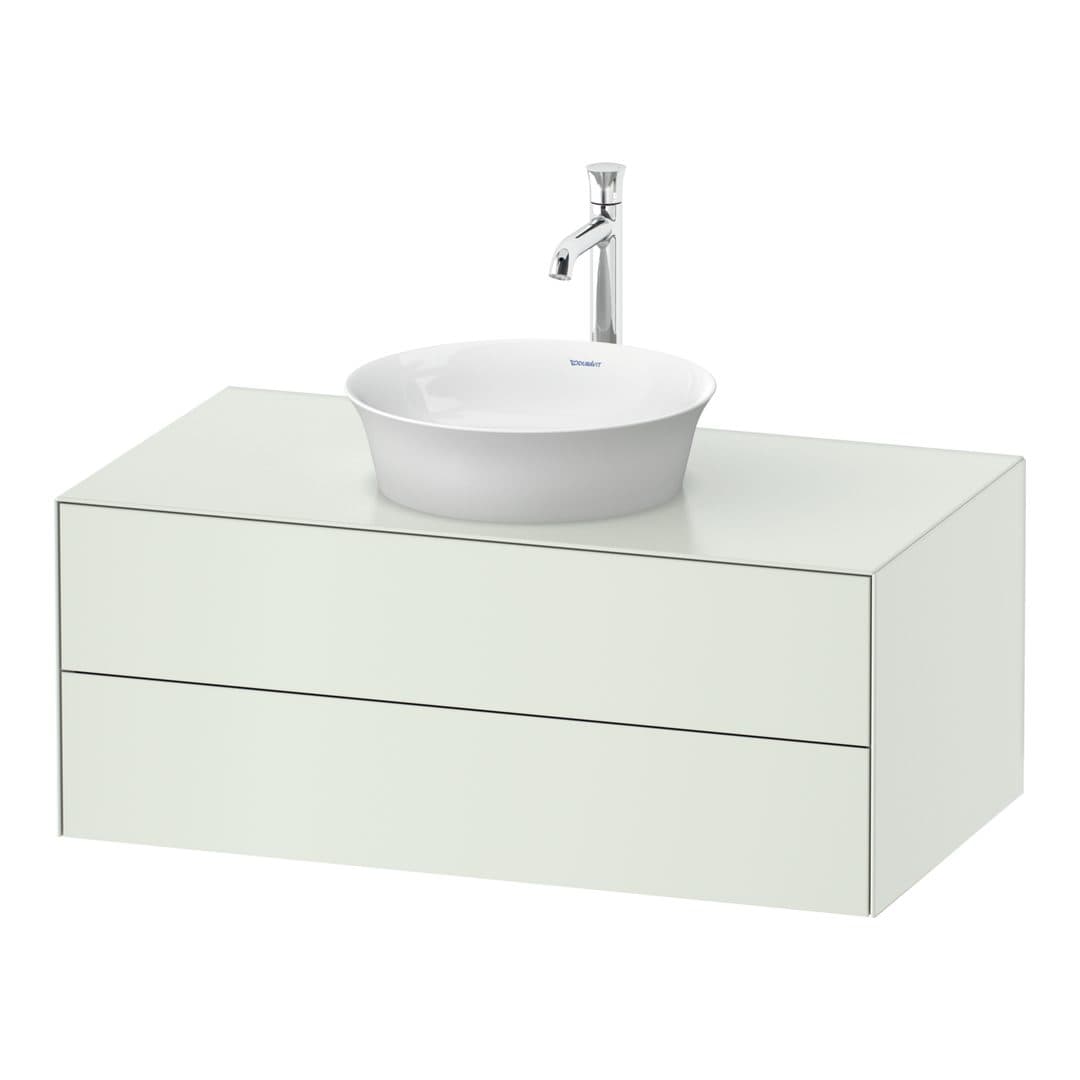 Duravit White Tulip – Έπιπλο Νιπτήρα – 1000 mm, για κονσόλα, 2 συρτάρια, νιπτήρας κέντρο – White Satin Matt, Lacquer (WT498603636)