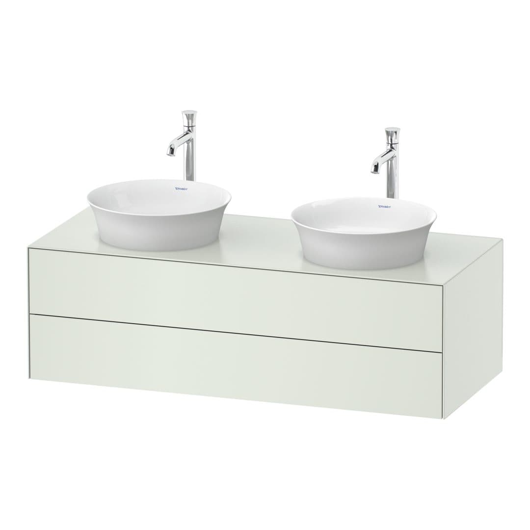 Duravit White Tulip – Έπιπλο Νιπτήρα – 1300 mm, για κονσόλα, 2 συρτάρια – White Satin Matt, Lacquer (WT4988B3636)