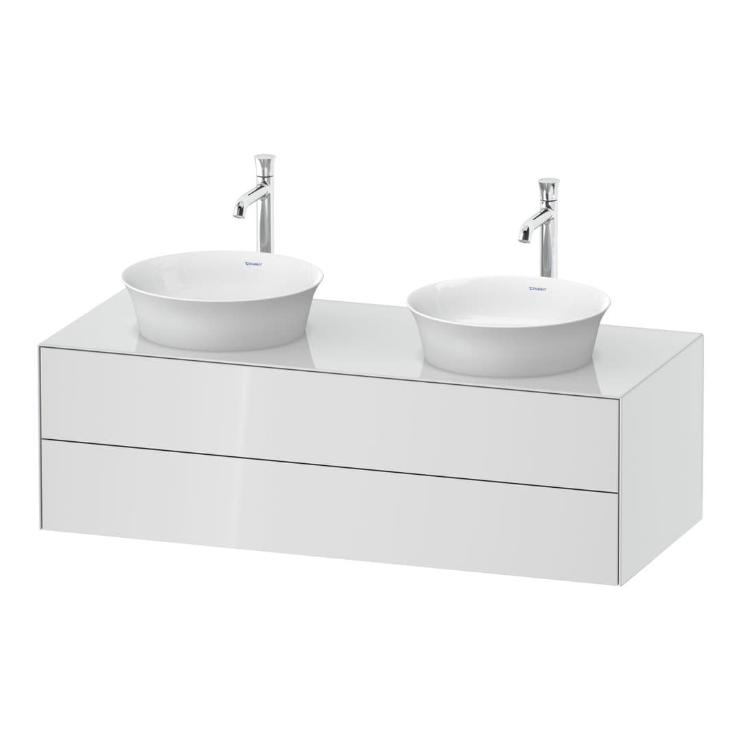 Duravit White Tulip – Έπιπλο Νιπτήρα – 1300 mm, για κονσόλα, 2 συρτάρια – White High Gloss, Lacquer (WT4988B8585)