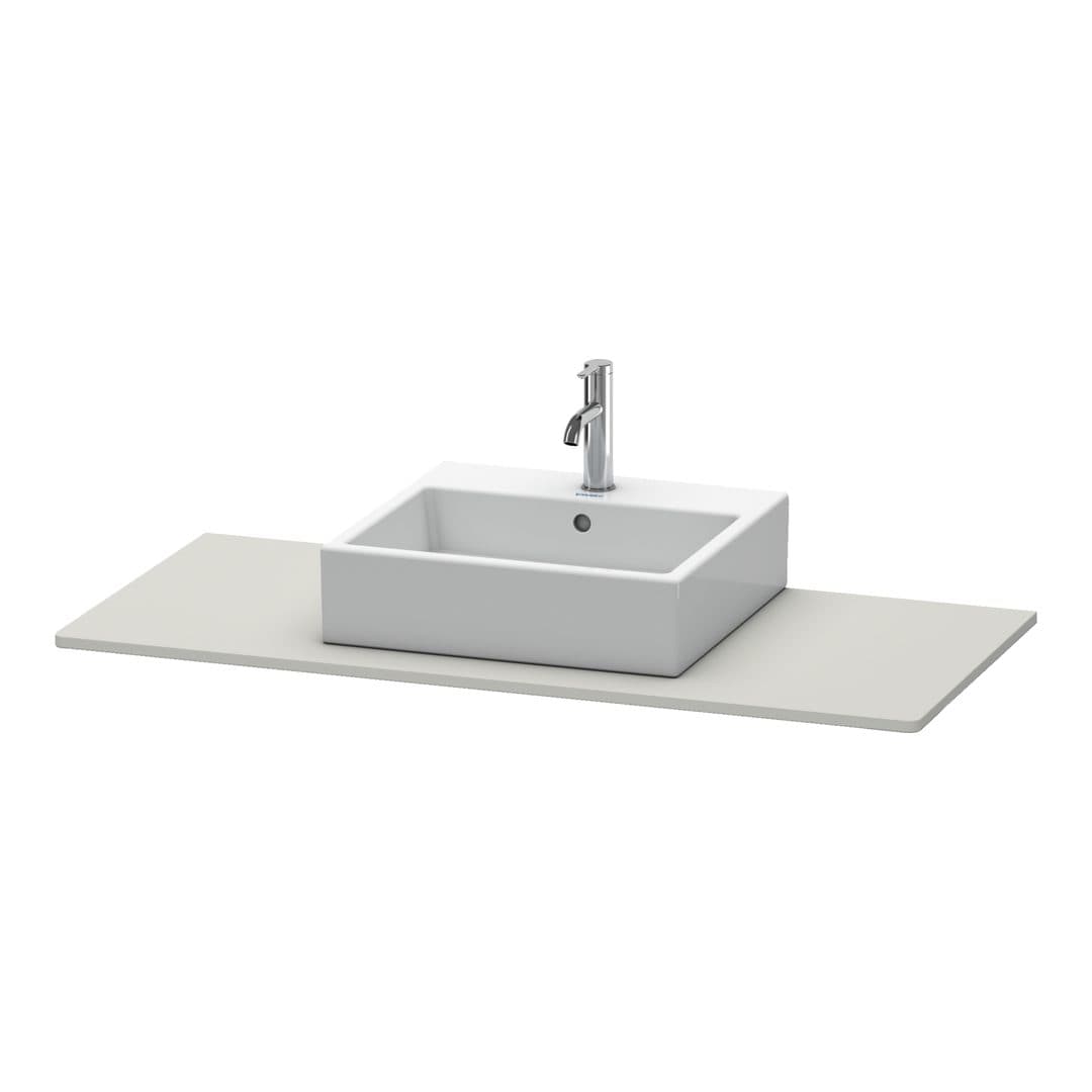 Duravit XSquare – Πάγκος Νιπτήρα – 800 mm, νιπτήρας κέντρο – Concrete grey Matt, Decor (XS060D00707)