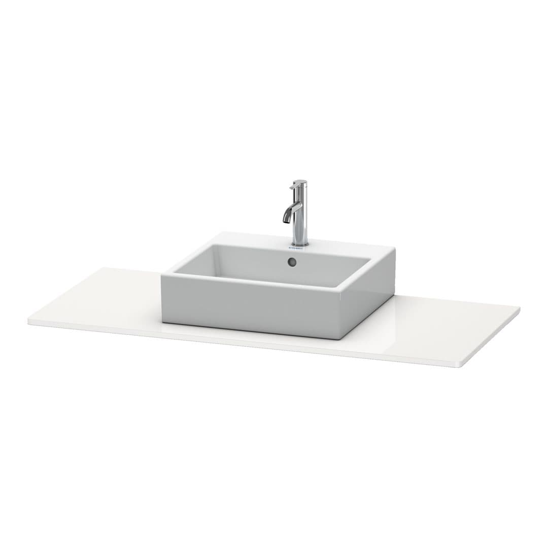 Duravit XSquare – Πάγκος Νιπτήρα – 800 mm, νιπτήρας κέντρο – White High Gloss, Decor (XS060D02222)