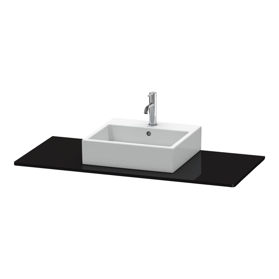 Duravit XSquare – Πάγκος Νιπτήρα – 800 mm, νιπτήρας κέντρο – Black High Gloss, Lacquer (XS060D04040)