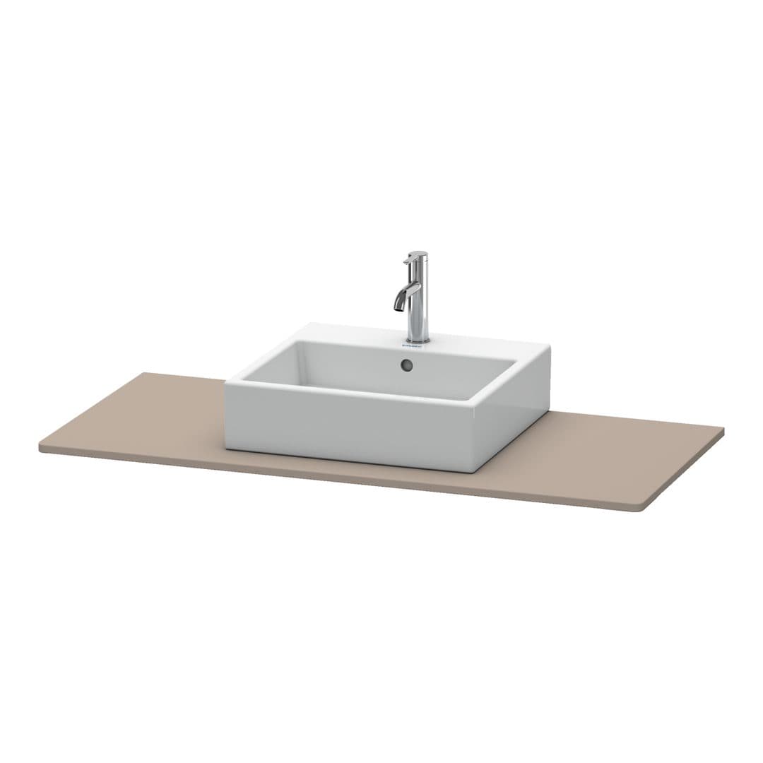Duravit XSquare – Πάγκος Νιπτήρα – 800 mm, νιπτήρας κέντρο – Basalte Matt, Decor (XS060D04343)