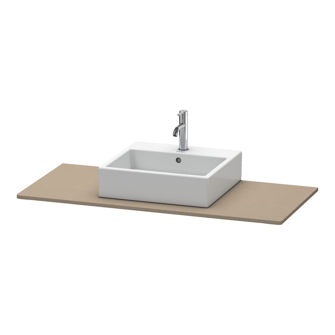Duravit XSquare – Πάγκος Νιπτήρα – 800 mm, νιπτήρας κέντρο – Linen Matt, Decor (XS060D07575)