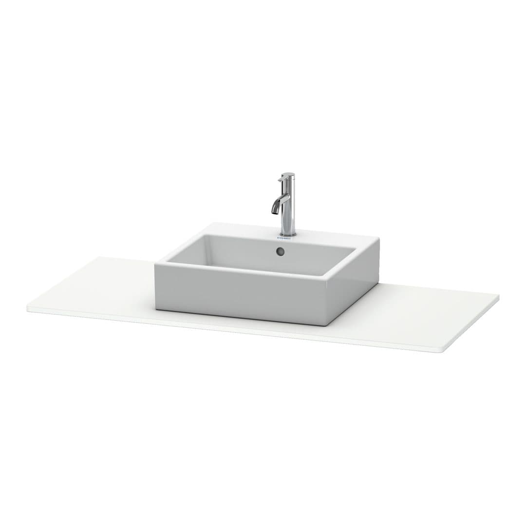 Duravit XSquare – Πάγκος Νιπτήρα – 800 mm, νιπτήρας κέντρο – White Super Matt, Decor (XS060D08484)
