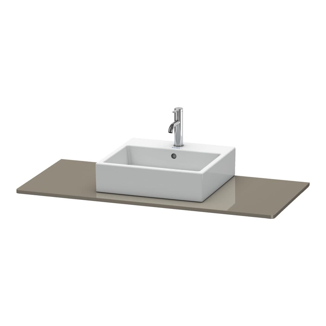 Duravit XSquare – Πάγκος Νιπτήρα – 800 mm, νιπτήρας κέντρο – Flannel Grey High Gloss, Lacquer (XS060D08989)