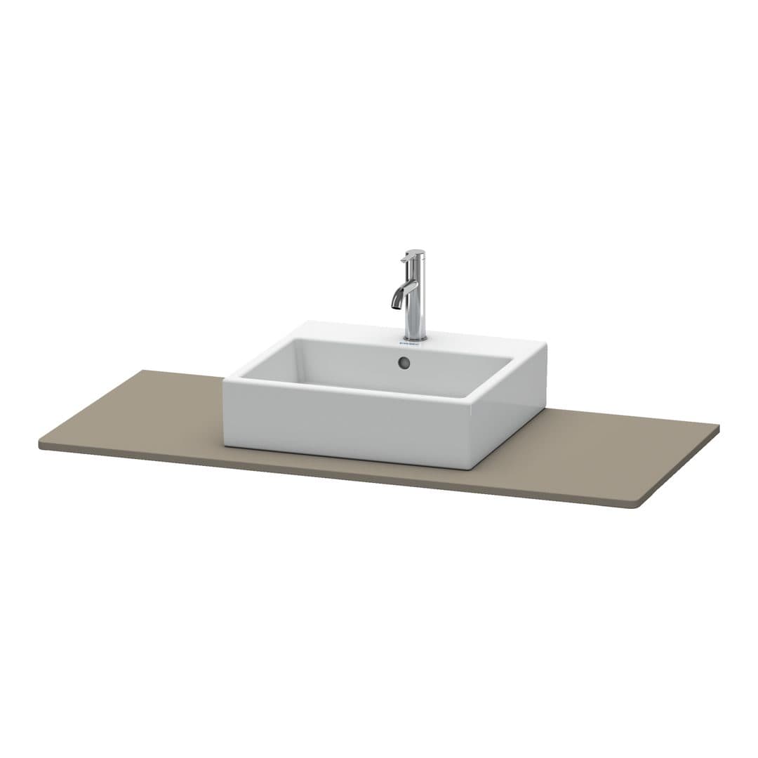 Duravit XSquare – Πάγκος Νιπτήρα – 800 mm, νιπτήρας κέντρο – Flannel Grey Satin Matt, Lacquer (XS060D09090)