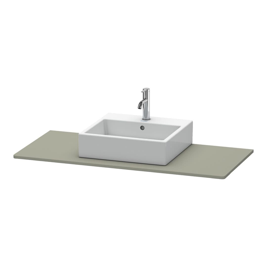 Duravit XSquare – Πάγκος Νιπτήρα – 800 mm, νιπτήρας κέντρο – Stone grey Satin Matt, Lacquer (XS060D09292)