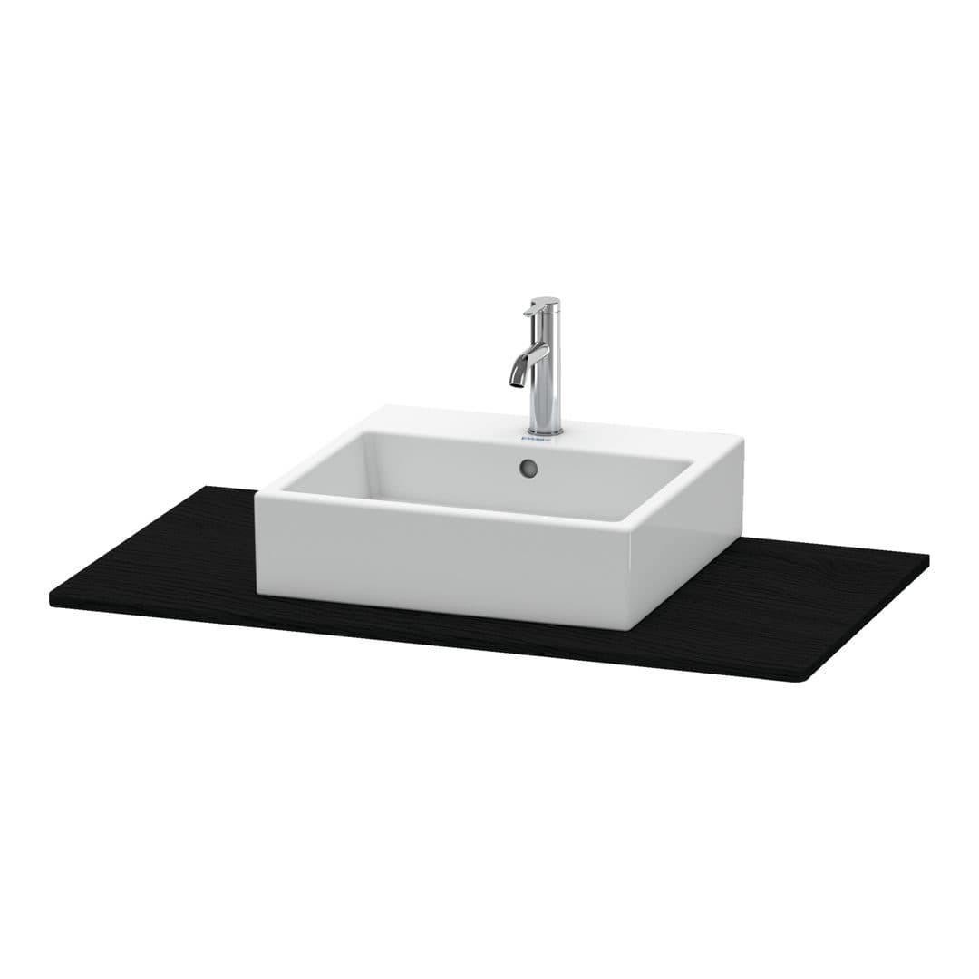 Duravit XSquare – Πάγκος Νιπτήρα – 1000 mm, νιπτήρας κέντρο – Black oak Matt, Decor (XS060E01616)