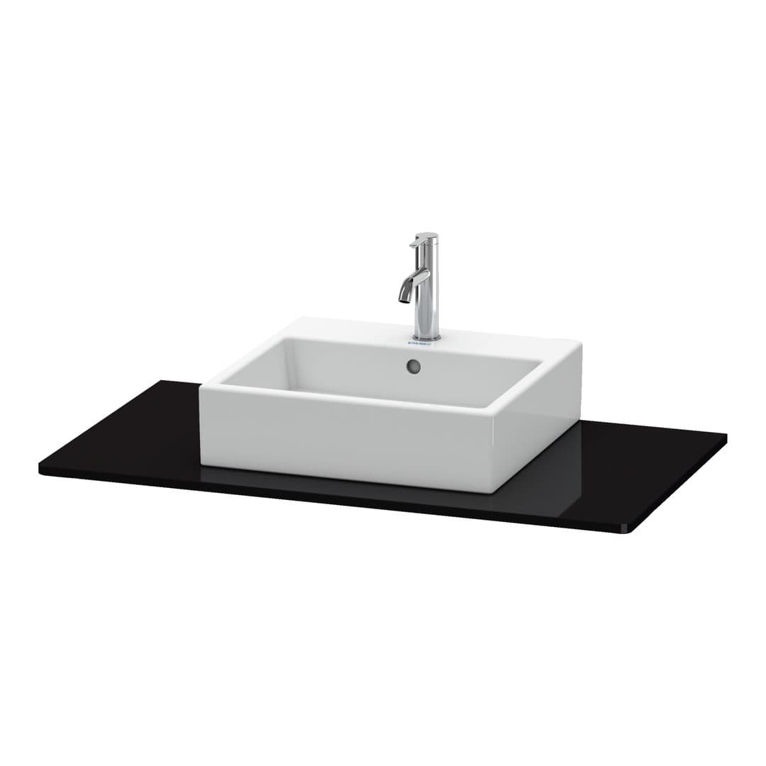 Duravit XSquare – Πάγκος Νιπτήρα – 1000 mm, νιπτήρας κέντρο – Black High Gloss, Lacquer (XS060E04040)