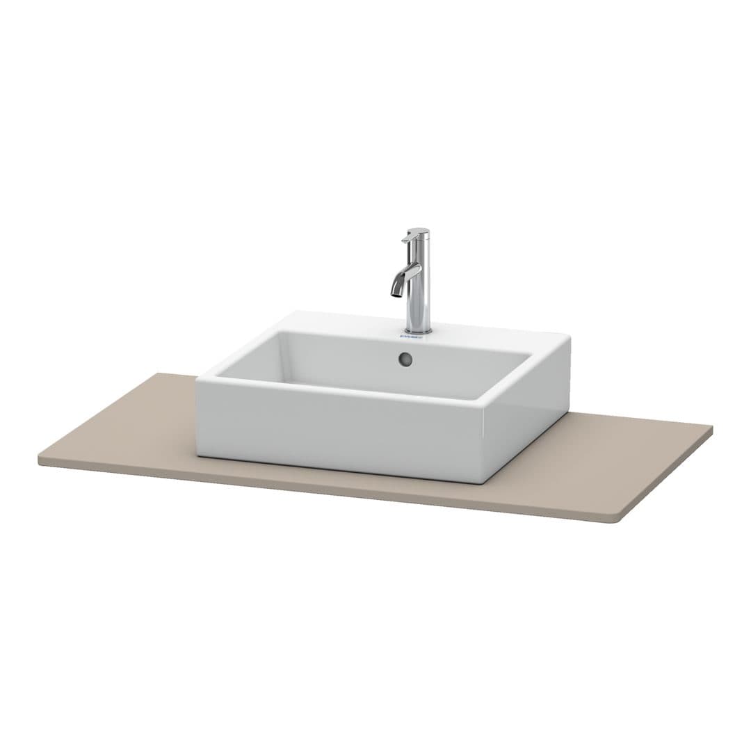 Duravit XSquare – Πάγκος Νιπτήρα – 1000 mm, νιπτήρας κέντρο – Basalte Matt, Decor (XS060E04343)