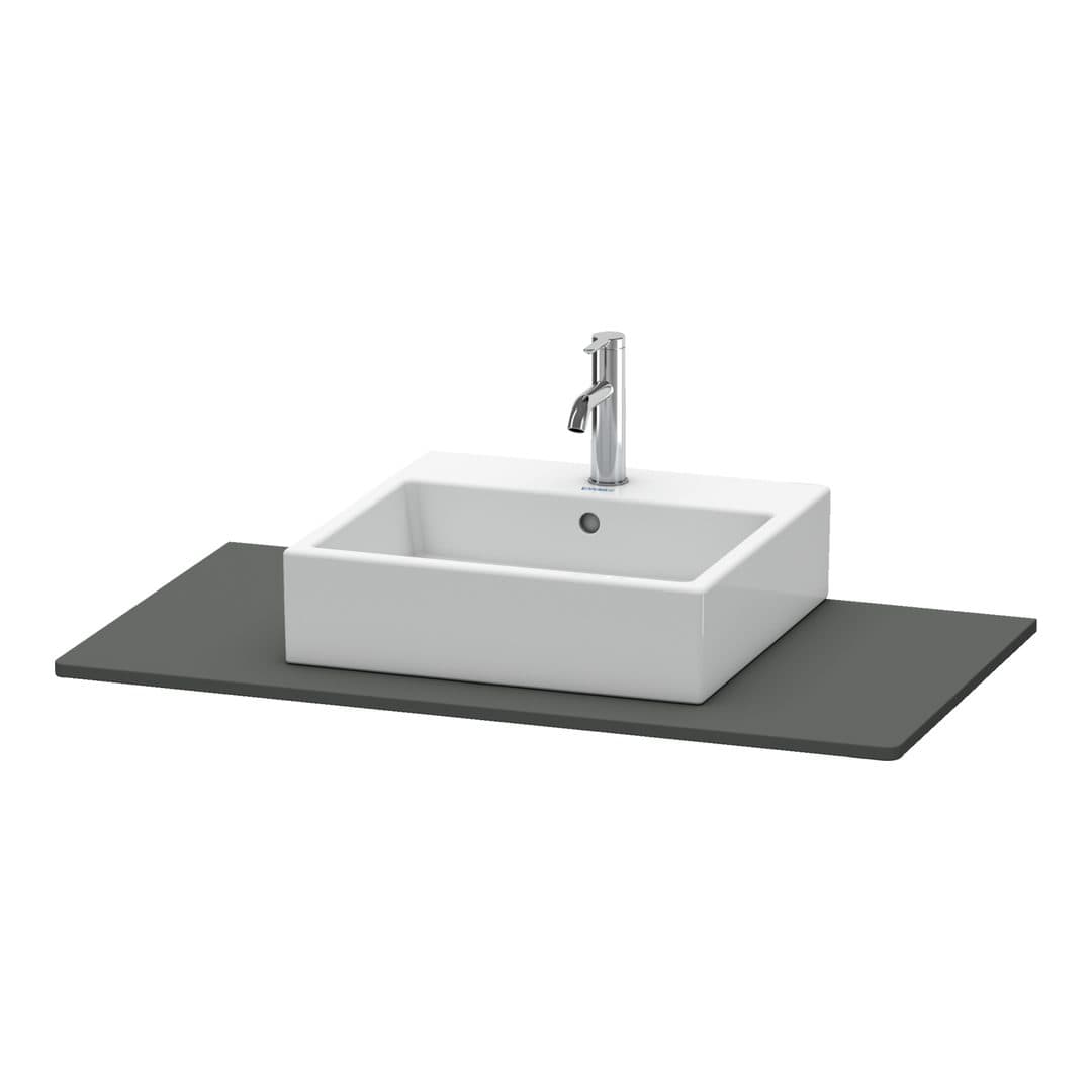 Duravit XSquare – Πάγκος Νιπτήρα – 1000 mm, νιπτήρας κέντρο – Graphite Matt, Decor (XS060E04949)