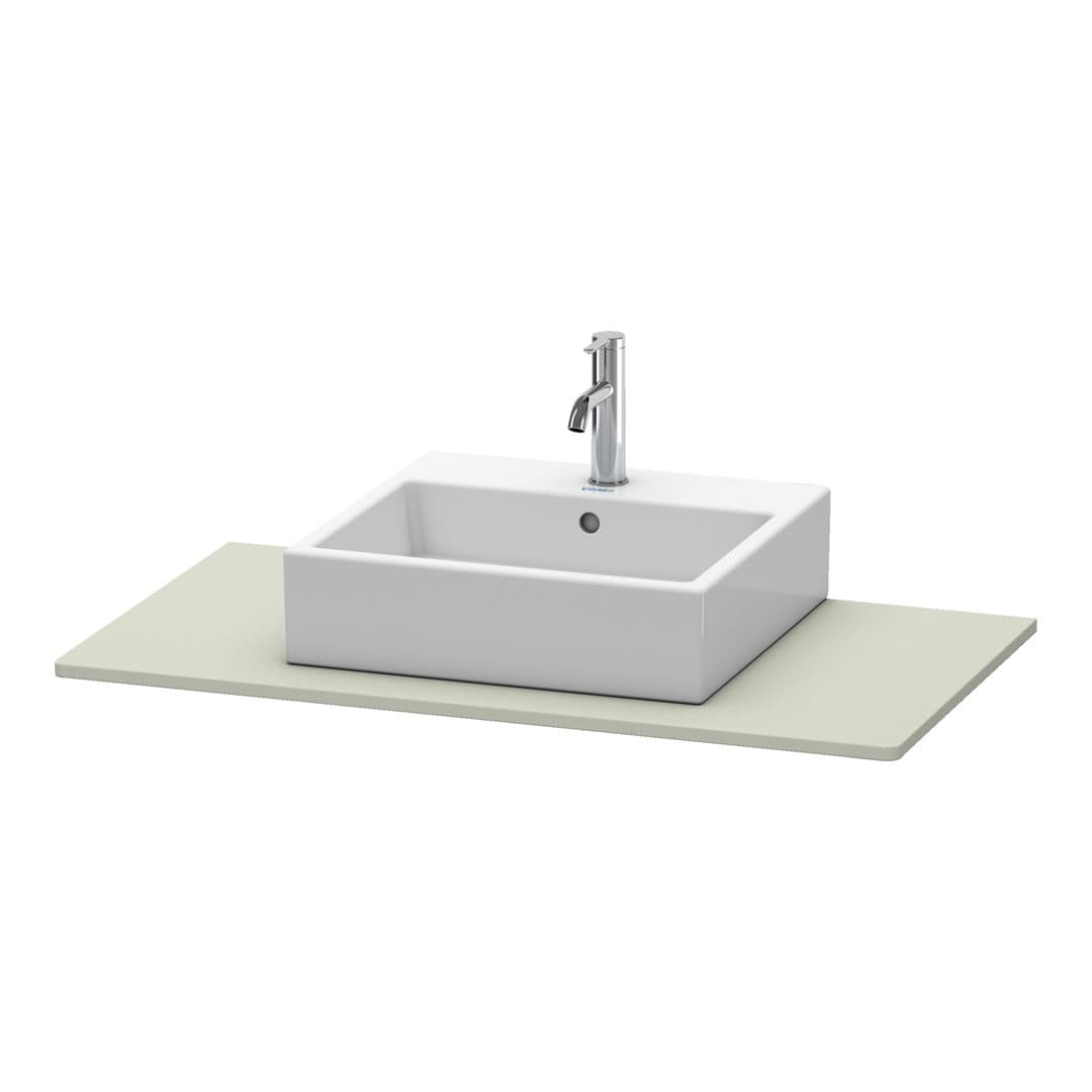Duravit XSquare – Πάγκος Νιπτήρα – 1000 mm, νιπτήρας κέντρο – Taupe Satin Matt, Lacquer (XS060E06060)