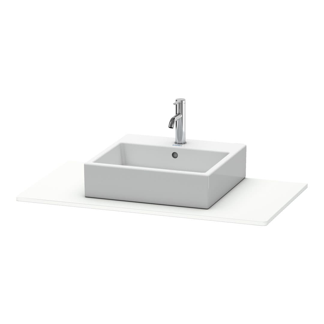 Duravit XSquare – Πάγκος Νιπτήρα – 1000 mm, νιπτήρας κέντρο – White Super Matt, Decor (XS060E08484)