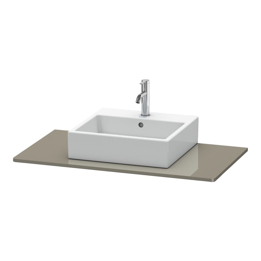 Duravit XSquare – Πάγκος Νιπτήρα – 1000 mm, νιπτήρας κέντρο – Flannel Grey High Gloss, Lacquer (XS060E08989)