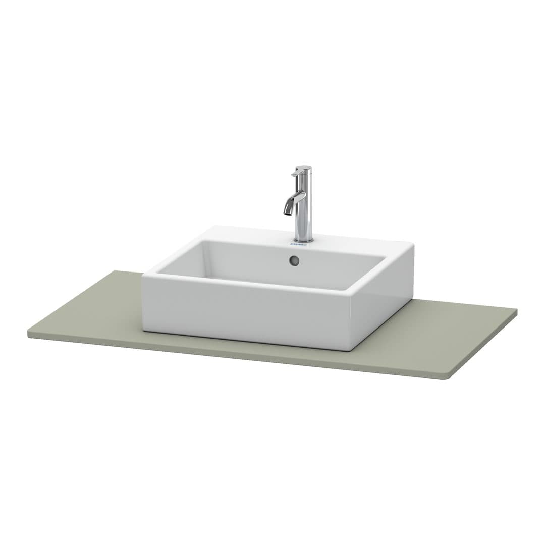 Duravit XSquare – Πάγκος Νιπτήρα – 1000 mm, νιπτήρας κέντρο – Stone grey Satin Matt, Lacquer (XS060E09292)