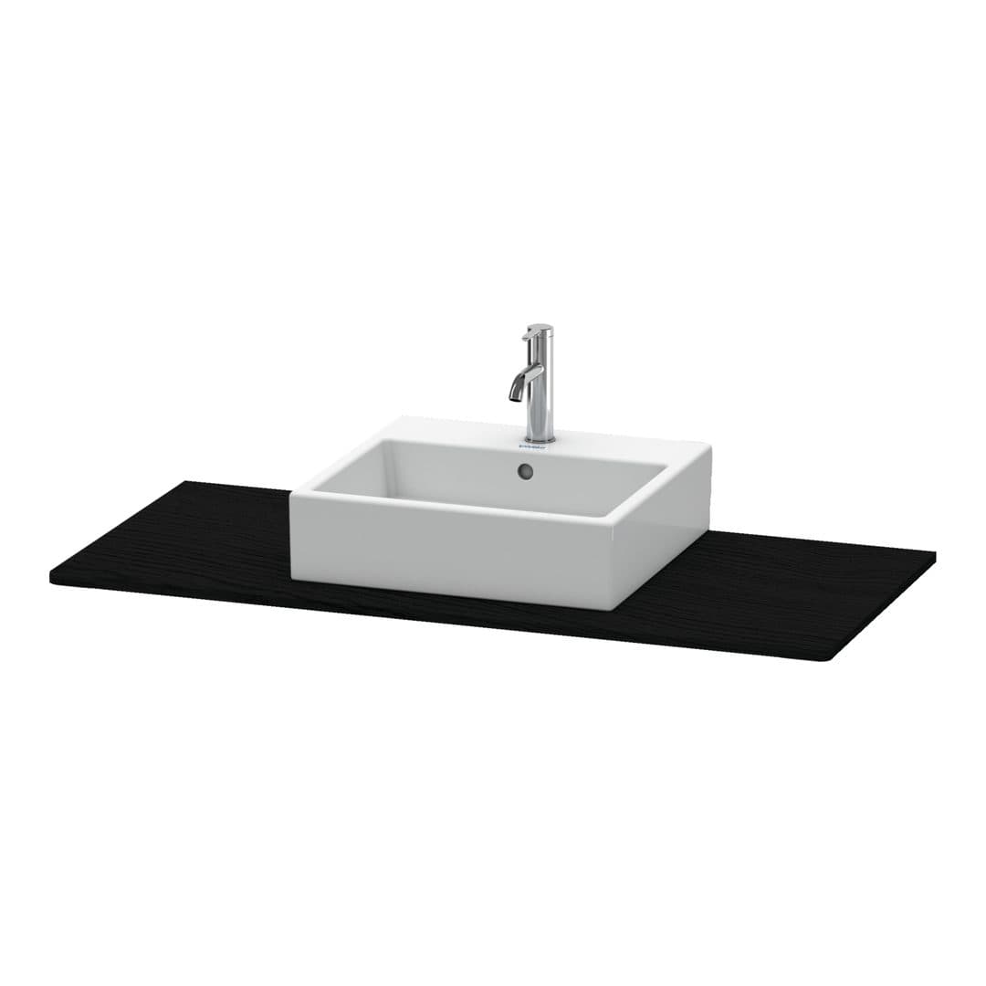 Duravit XSquare – Πάγκος Νιπτήρα – 1200 mm, νιπτήρας κέντρο – Black oak Matt, Decor (XS060F01616)