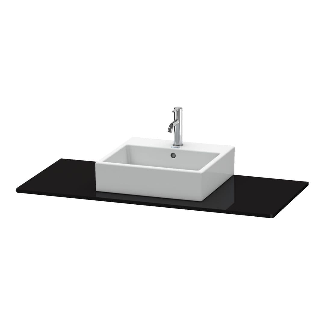 Duravit XSquare – Πάγκος Νιπτήρα – 1200 mm, νιπτήρας κέντρο – Black High Gloss, Lacquer (XS060F04040)