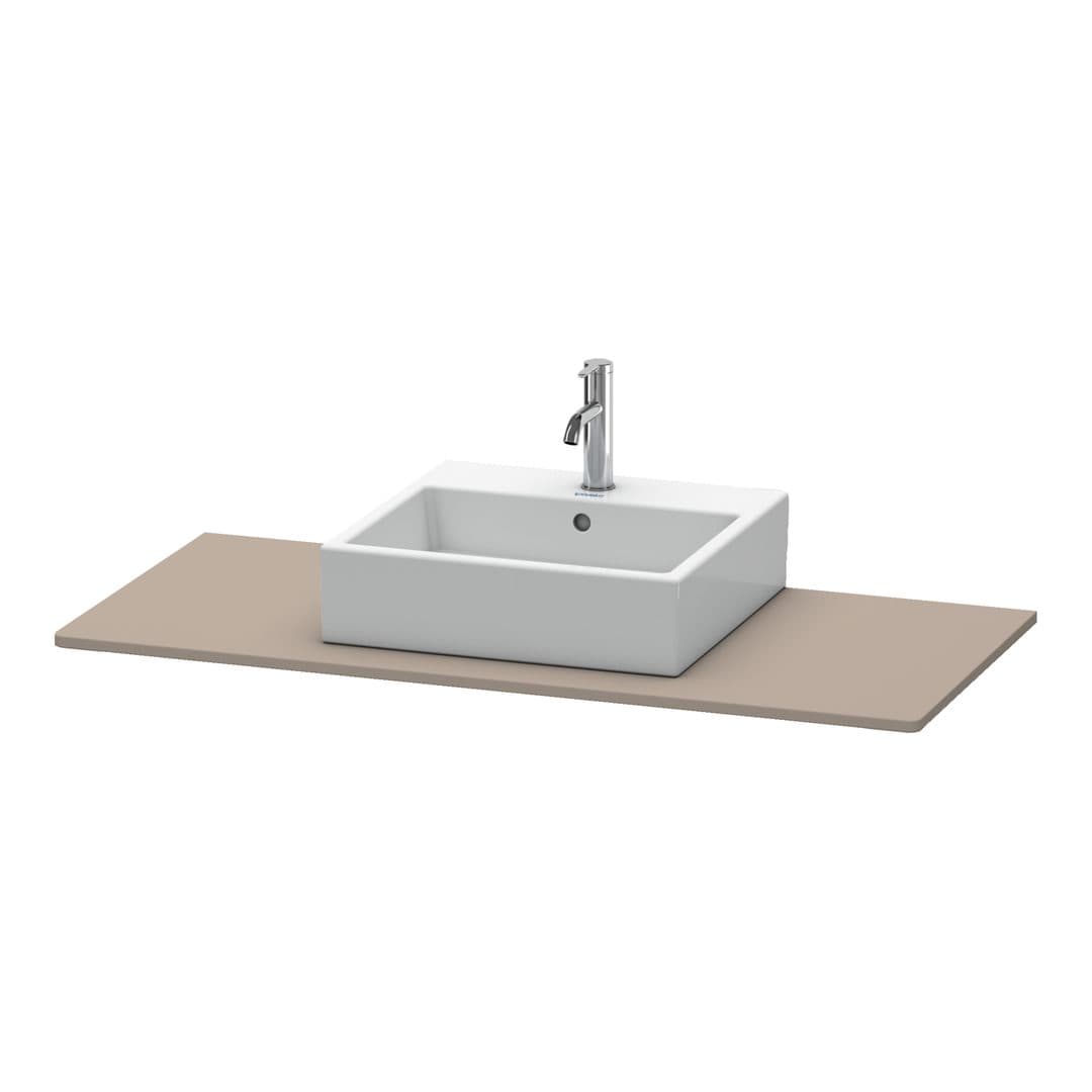 Duravit XSquare – Πάγκος Νιπτήρα – 1200 mm, νιπτήρας κέντρο – Basalte Matt, Decor (XS060F04343)