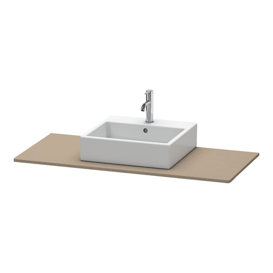 Duravit XSquare – Πάγκος Νιπτήρα – 1200 mm, νιπτήρας κέντρο – Linen Matt, Decor (XS060F07575)