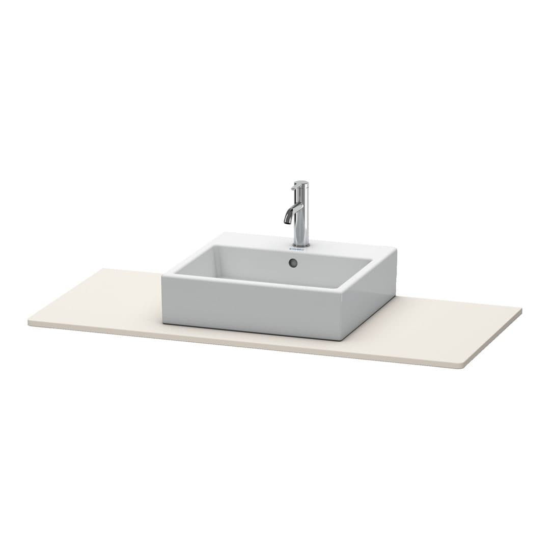 Duravit XSquare – Πάγκος Νιπτήρα – 1200 mm, νιπτήρας κέντρο – Taupe Super Matt, Decor (XS060F08383)