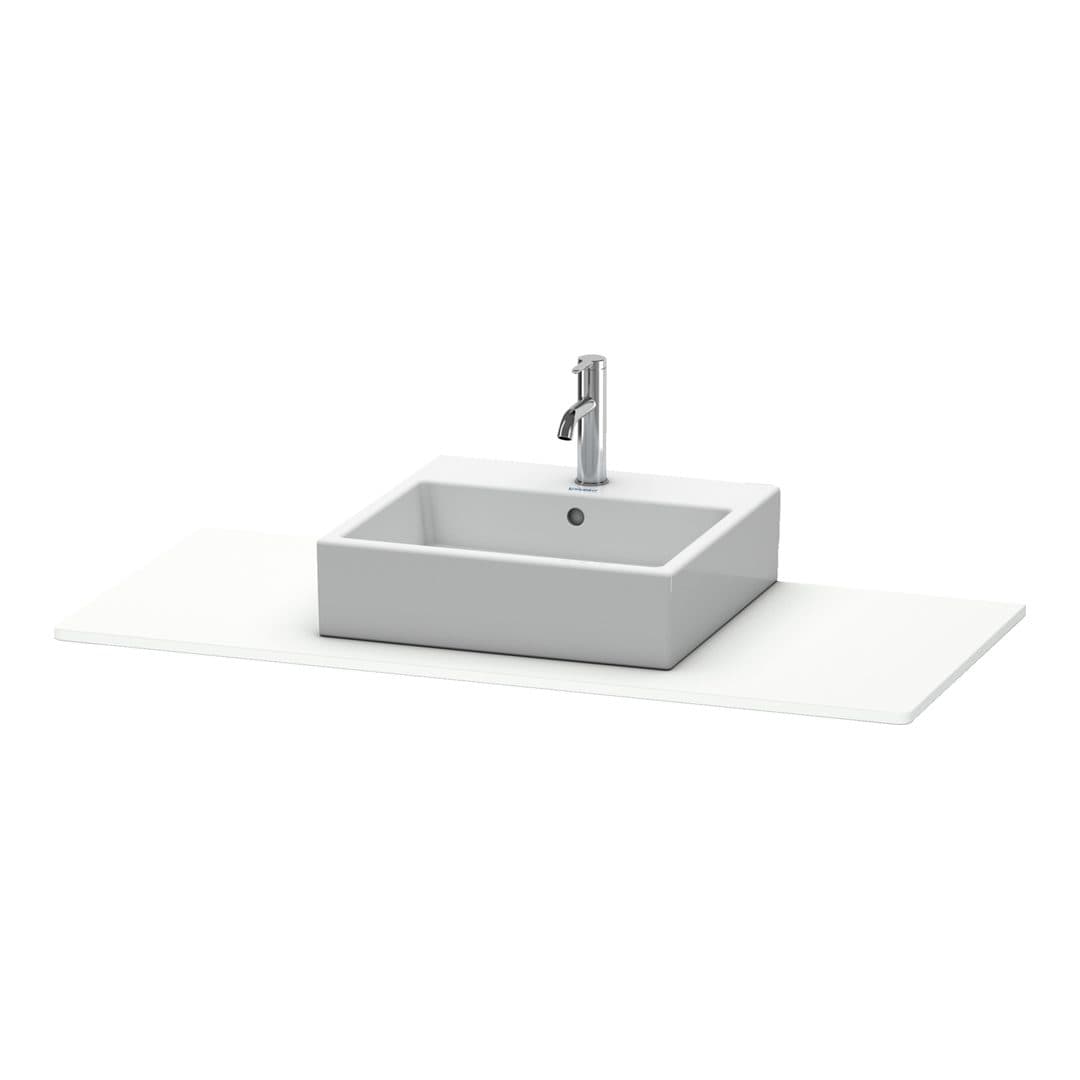 Duravit XSquare – Πάγκος Νιπτήρα – 1200 mm, νιπτήρας κέντρο – White Super Matt, Decor (XS060F08484)