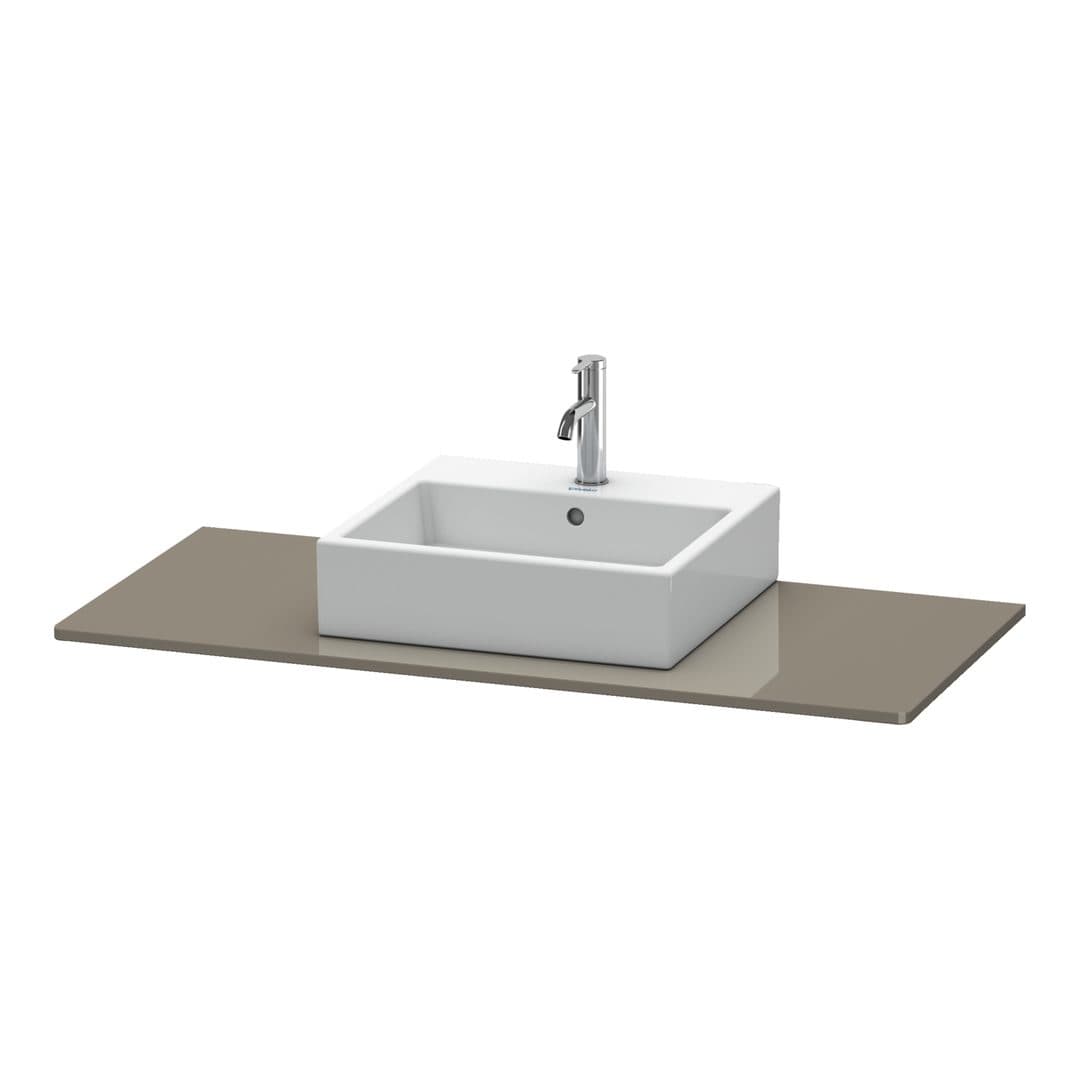 Duravit XSquare – Πάγκος Νιπτήρα – 1200 mm, νιπτήρας κέντρο – Flannel Grey High Gloss, Lacquer (XS060F08989)