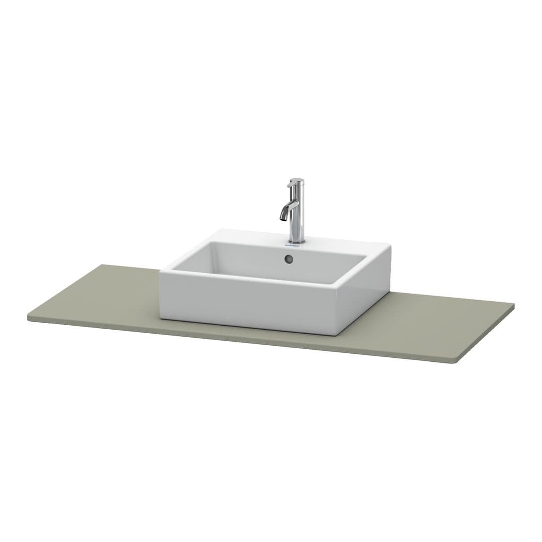 Duravit XSquare – Πάγκος Νιπτήρα – 1200 mm, νιπτήρας κέντρο – Stone grey Satin Matt, Lacquer (XS060F09292)