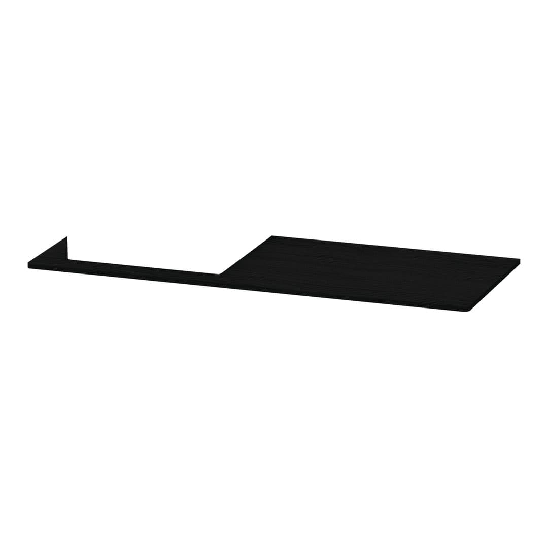 Duravit XSquare – Πάγκος Νιπτήρα – 1400 mm, νιπτήρας αριστερά – Black oak Matt, Decor (XS060GL1616)