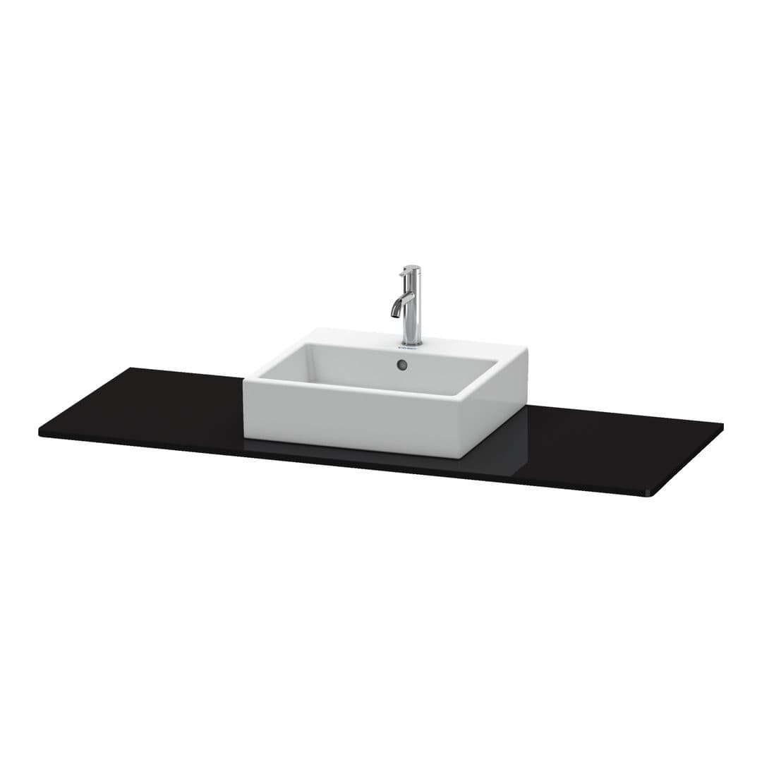 Duravit XSquare – Πάγκος Νιπτήρα – 1400 mm, νιπτήρας κέντρο – Black High Gloss, Lacquer (XS060GM4040)