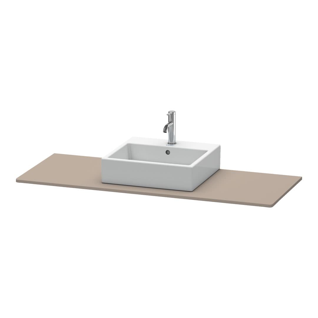 Duravit XSquare – Πάγκος Νιπτήρα – 1400 mm, νιπτήρας κέντρο – Basalte Matt, Decor (XS060GM4343)