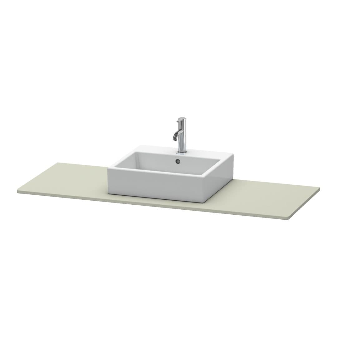 Duravit XSquare – Πάγκος Νιπτήρα – 1400 mm, νιπτήρας κέντρο – Taupe Satin Matt, Lacquer (XS060GM6060)
