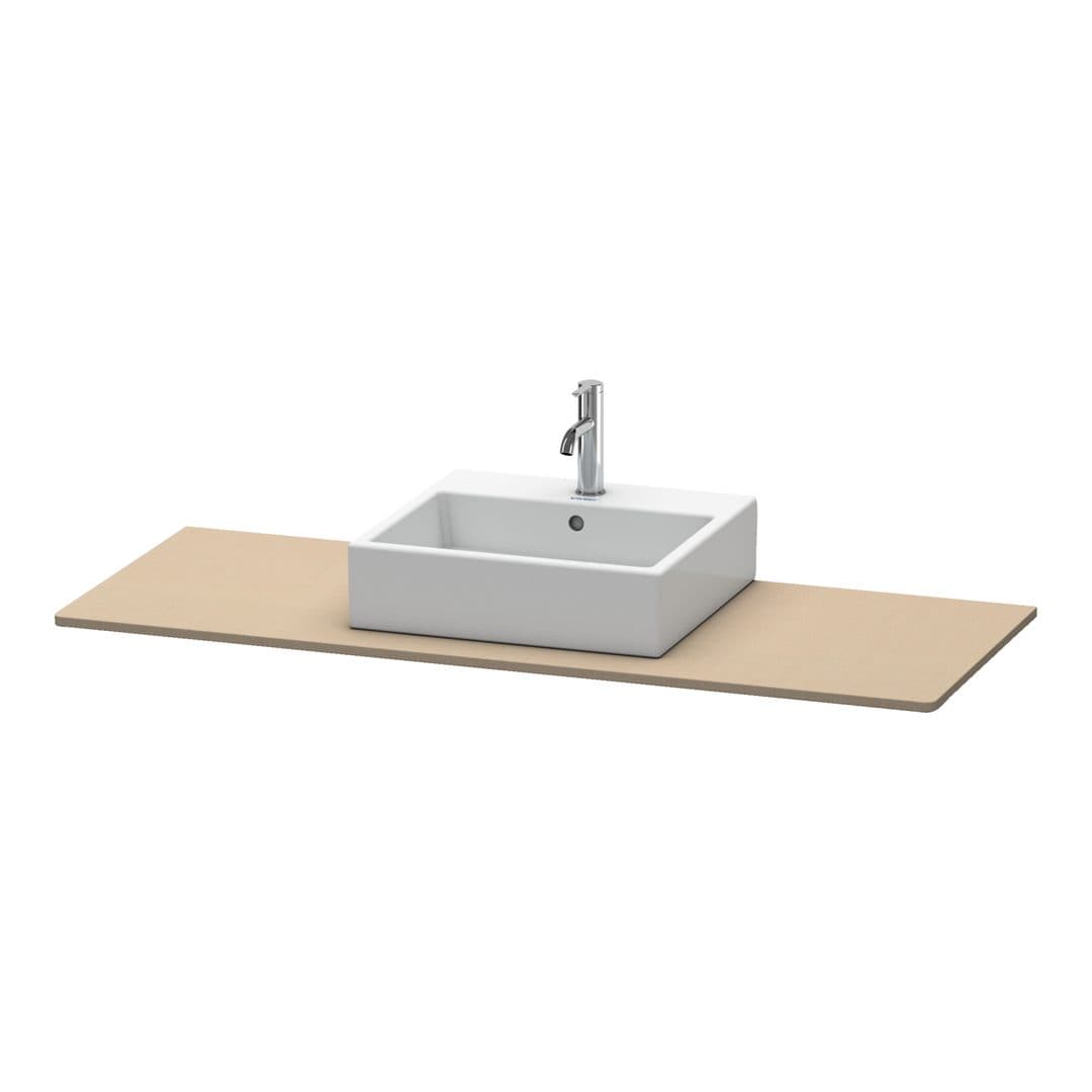 Duravit XSquare – Πάγκος Νιπτήρα – 1400 mm, νιπτήρας κέντρο – Linen Matt, Decor (XS060GM7575)