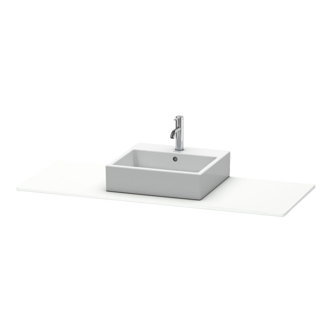 Duravit XSquare – Πάγκος Νιπτήρα – 1400 mm, νιπτήρας κέντρο – White Super Matt, Decor (XS060GM8484)