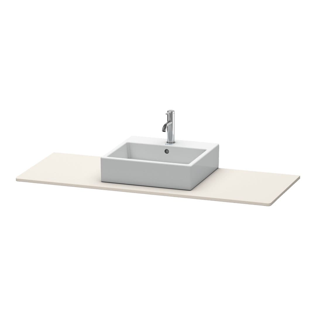 Duravit XSquare – Πάγκος Νιπτήρα – 1400 mm, νιπτήρας κέντρο – Taupe Matt, Decor (XS060GM9191)