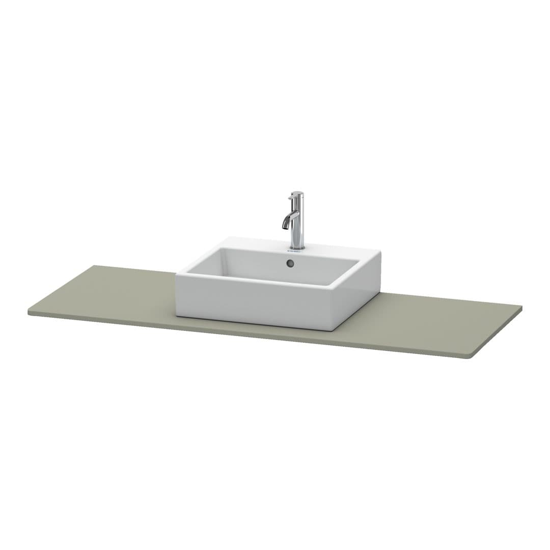 Duravit XSquare – Πάγκος Νιπτήρα – 1400 mm, νιπτήρας κέντρο – Stone grey Satin Matt, Lacquer (XS060GM9292)