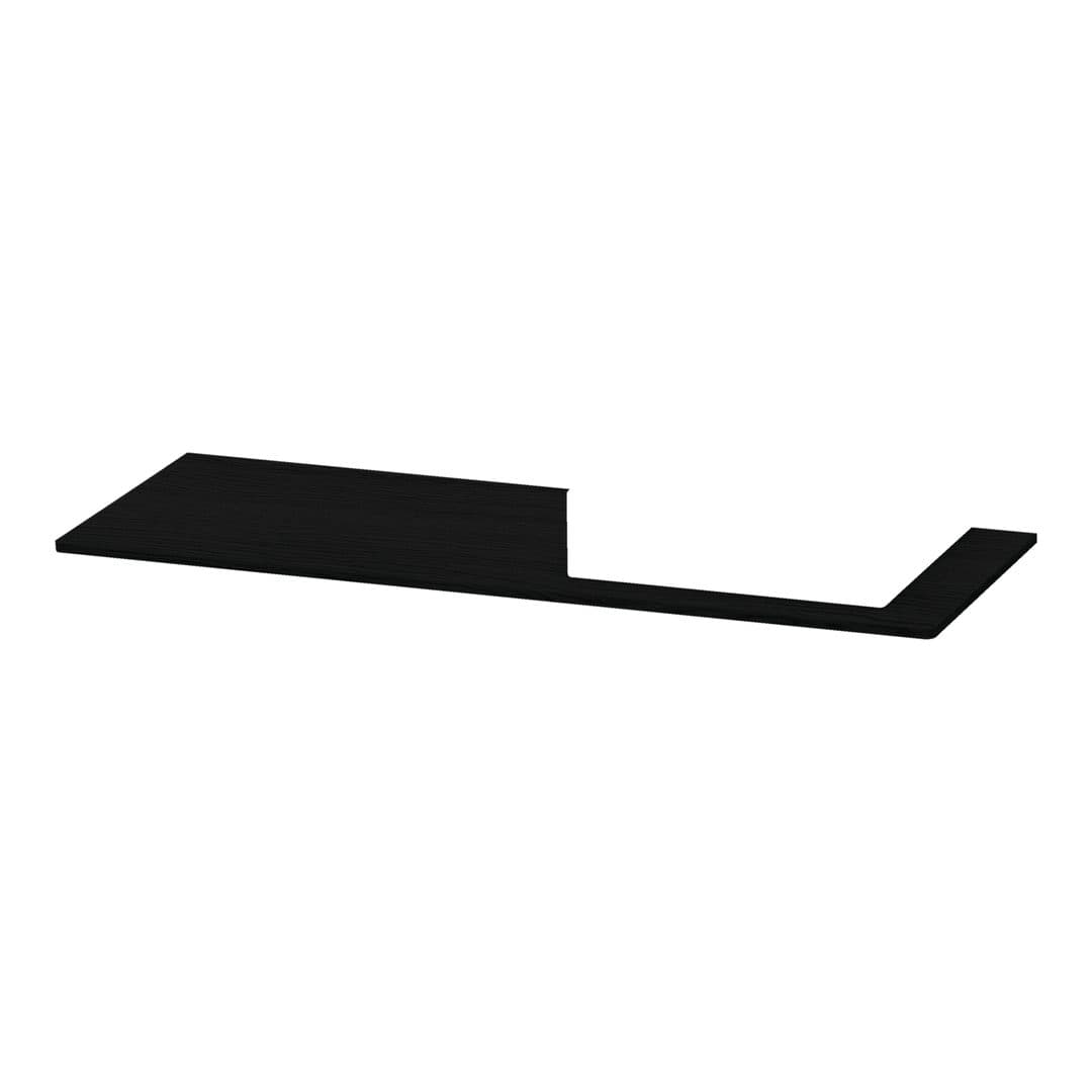Duravit XSquare – Πάγκος Νιπτήρα – 1400 mm, νιπτήρας δεξιά – Black oak Matt, Decor (XS060GR1616)