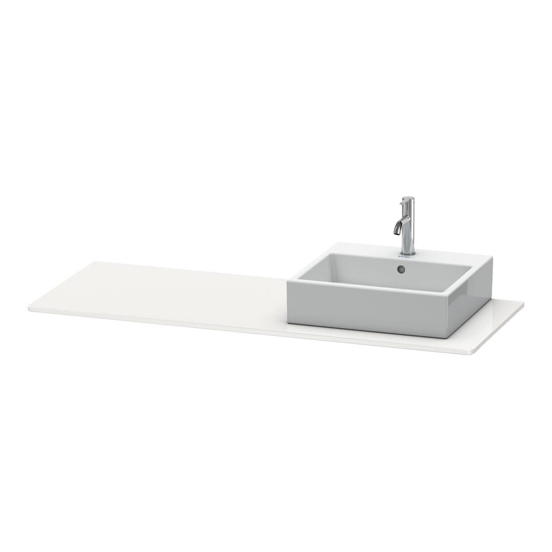 Duravit XSquare – Πάγκος Νιπτήρα – 1400 mm, νιπτήρας δεξιά – White High Gloss, Lacquer (XS060GR8585)