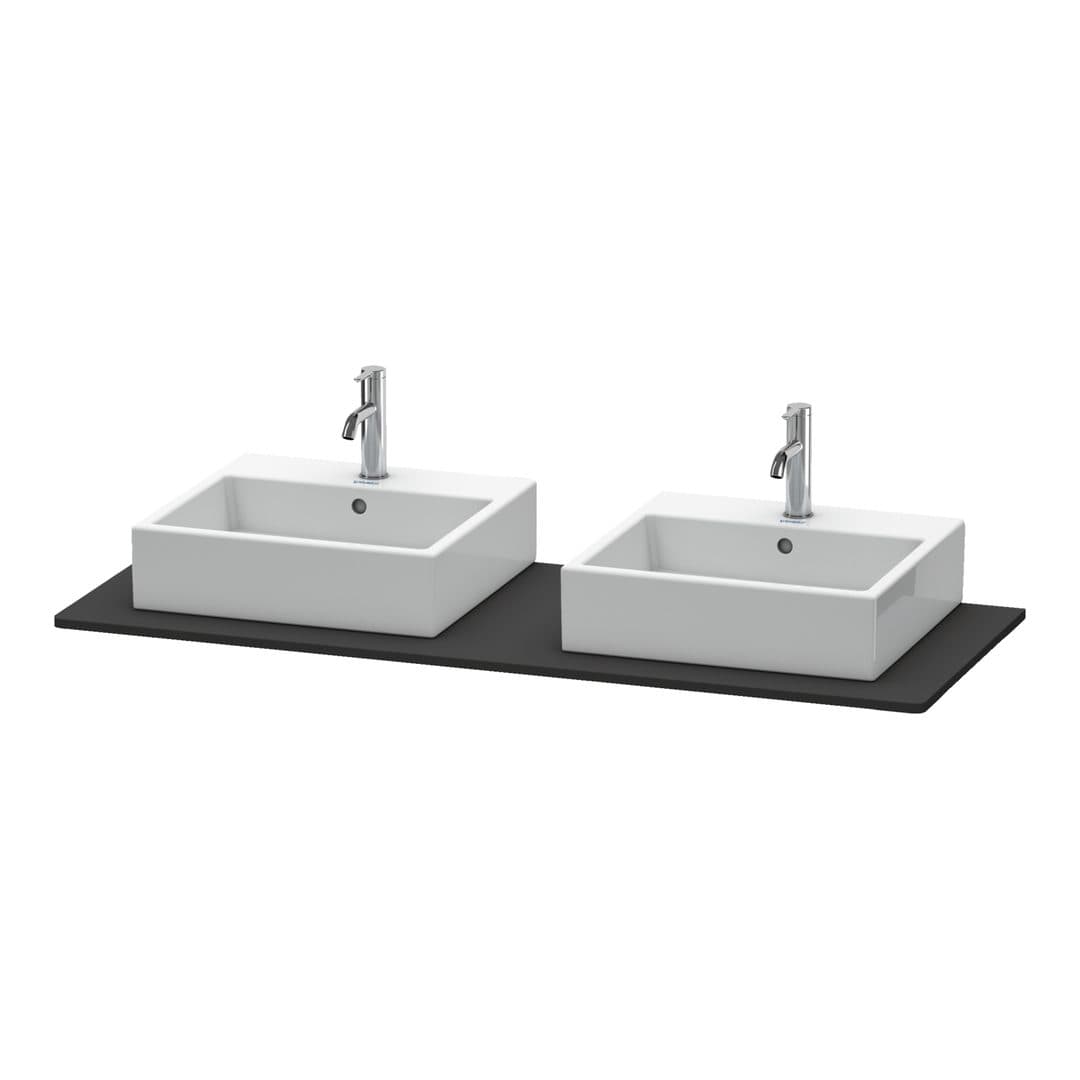 Duravit XSquare – Πάγκος Νιπτήρα – 1400 mm – Graphite Super Matt, Decor (XS063GB8080)