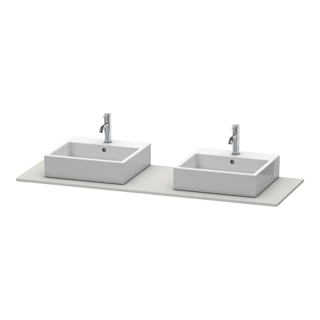 Duravit XSquare – Πάγκος Νιπτήρα – 1600 mm – Concrete grey Matt, Decor (XS063HB0707)