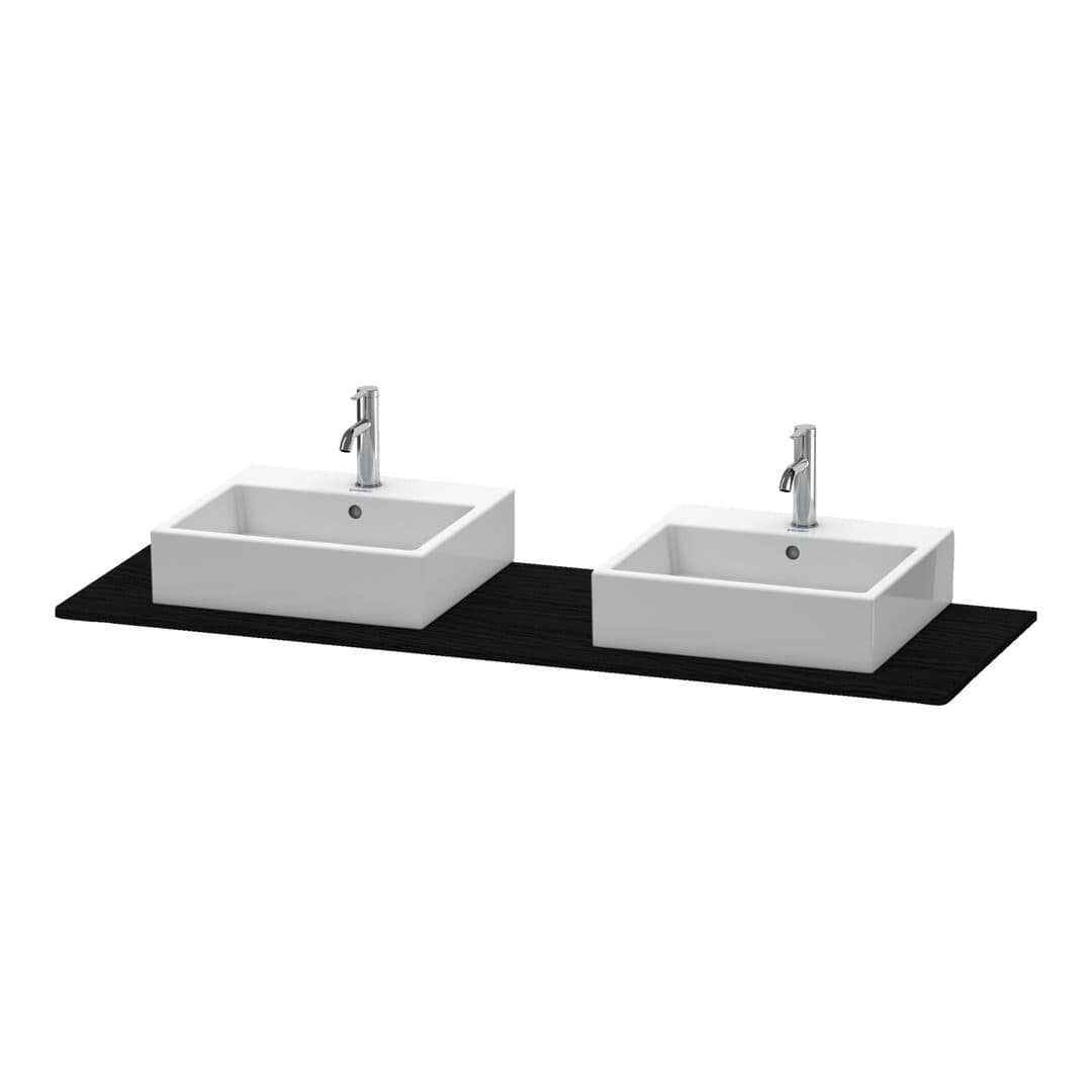 Duravit XSquare – Πάγκος Νιπτήρα – 1600 mm – Black oak Matt, Decor (XS063HB1616)