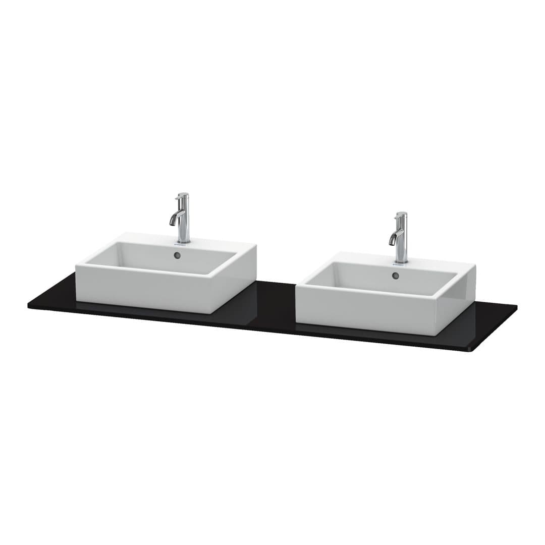 Duravit XSquare – Πάγκος Νιπτήρα – 1600 mm – Black High Gloss, Lacquer (XS063HB4040)