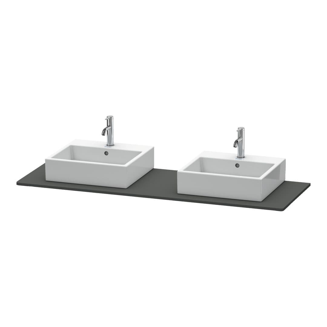Duravit XSquare – Πάγκος Νιπτήρα – 1600 mm – Graphite Matt, Decor (XS063HB4949)