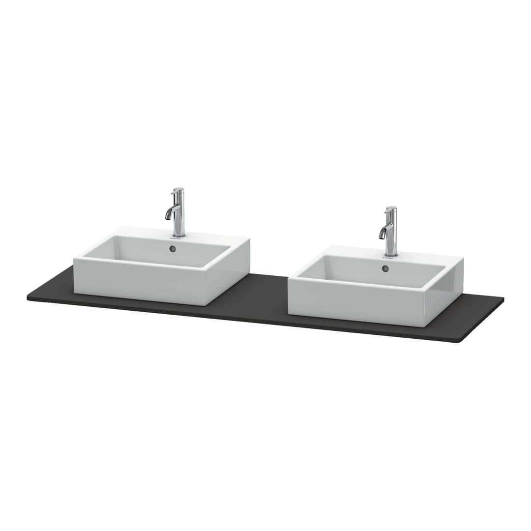 Duravit XSquare – Πάγκος Νιπτήρα – 1600 mm – Graphite Super Matt, Decor (XS063HB8080)