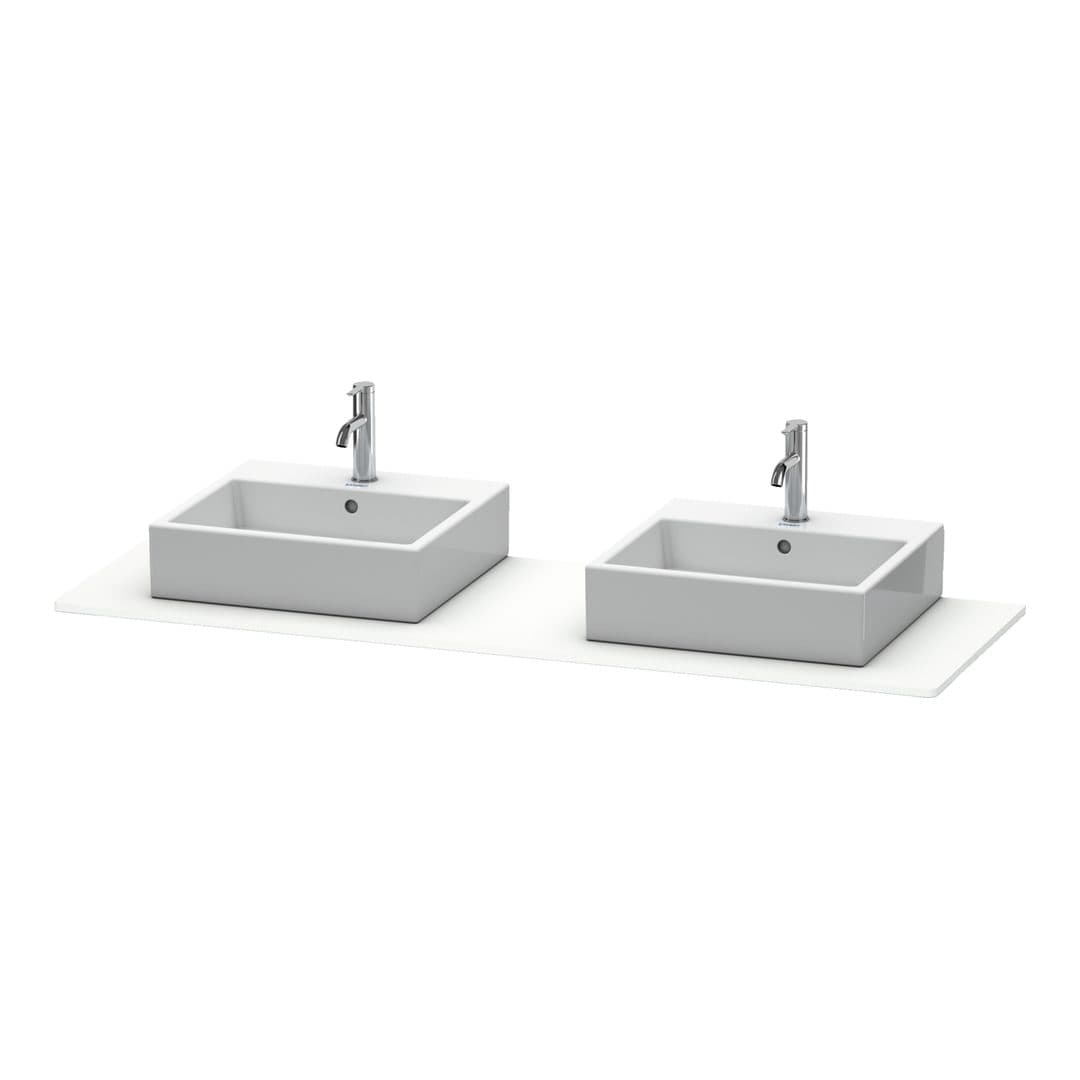 Duravit XSquare – Πάγκος Νιπτήρα – 1600 mm – White Super Matt, Decor (XS063HB8484)
