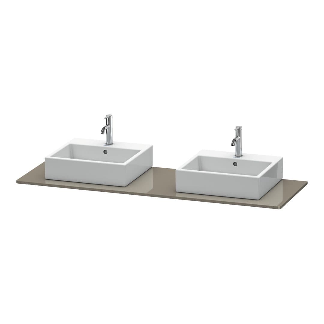 Duravit XSquare – Πάγκος Νιπτήρα – 1600 mm – Flannel Grey High Gloss, Lacquer (XS063HB8989)