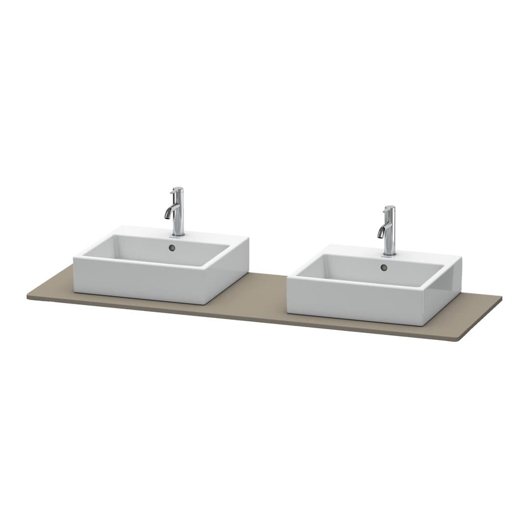 Duravit XSquare – Πάγκος Νιπτήρα – 1600 mm – Flannel Grey Satin Matt, Lacquer (XS063HB9090)