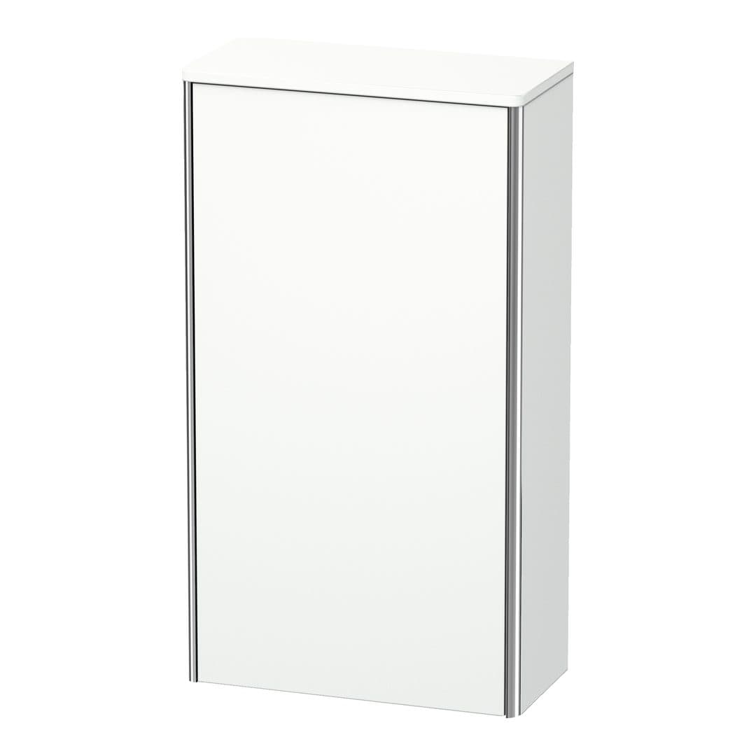 Duravit XSquare – Κολόνα Μπάνιου – 500 mm, μεσαία, 1 πόρτα, αριστερή, 500 x 236 x 896 mm – White Matt, Decor (XS1303L1818)